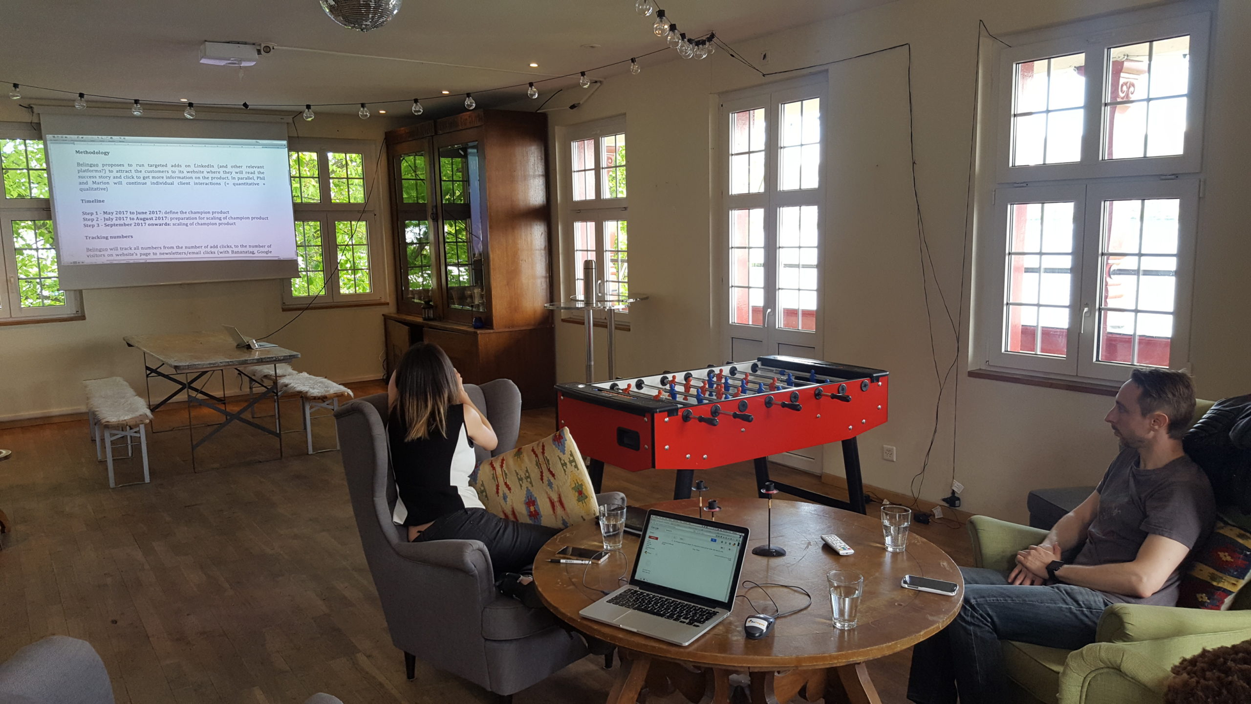 Strategy meeting by the lake of Zurich