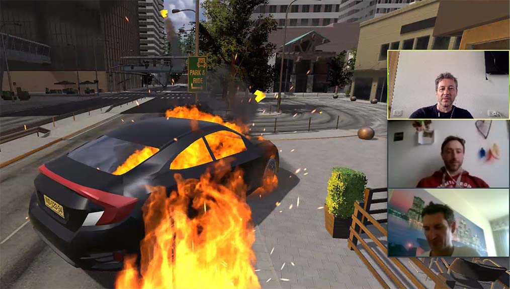 Our CTO sets a car on fire!