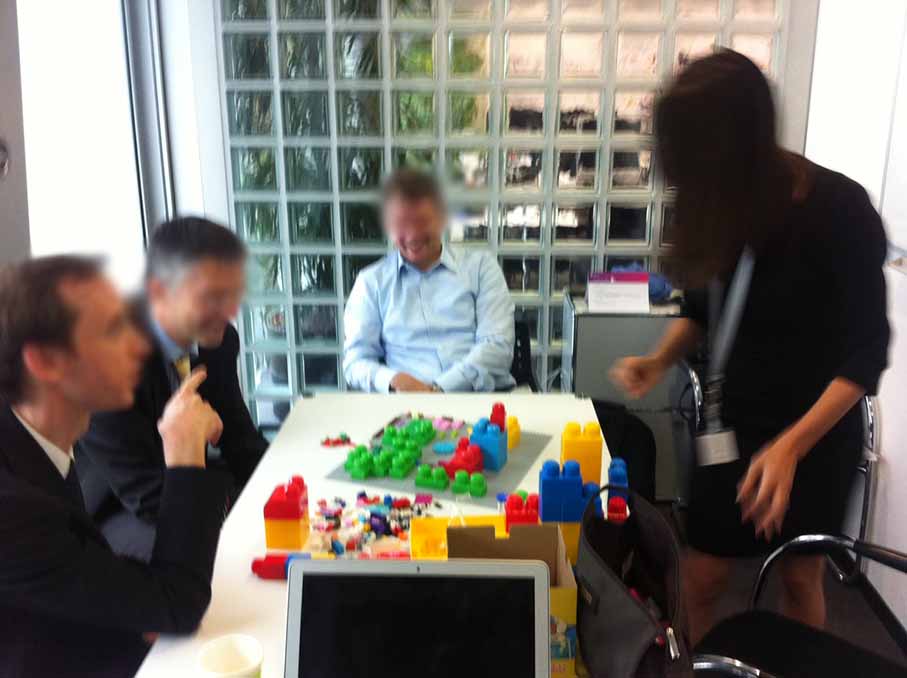 Managers play again with Lego!