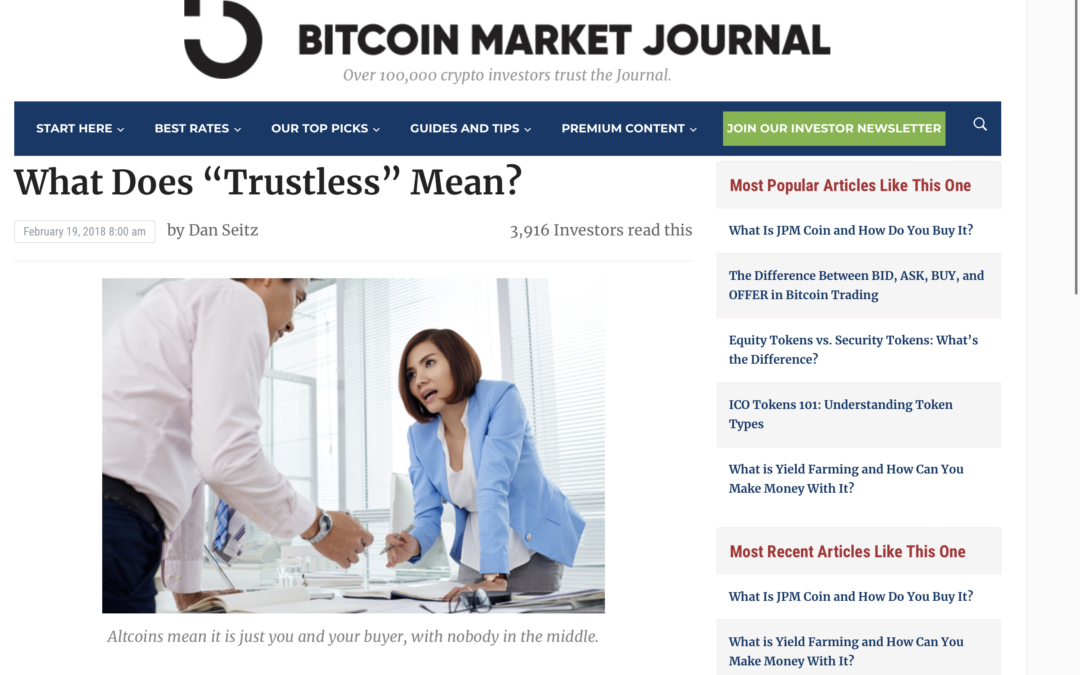 Trustless is great !?