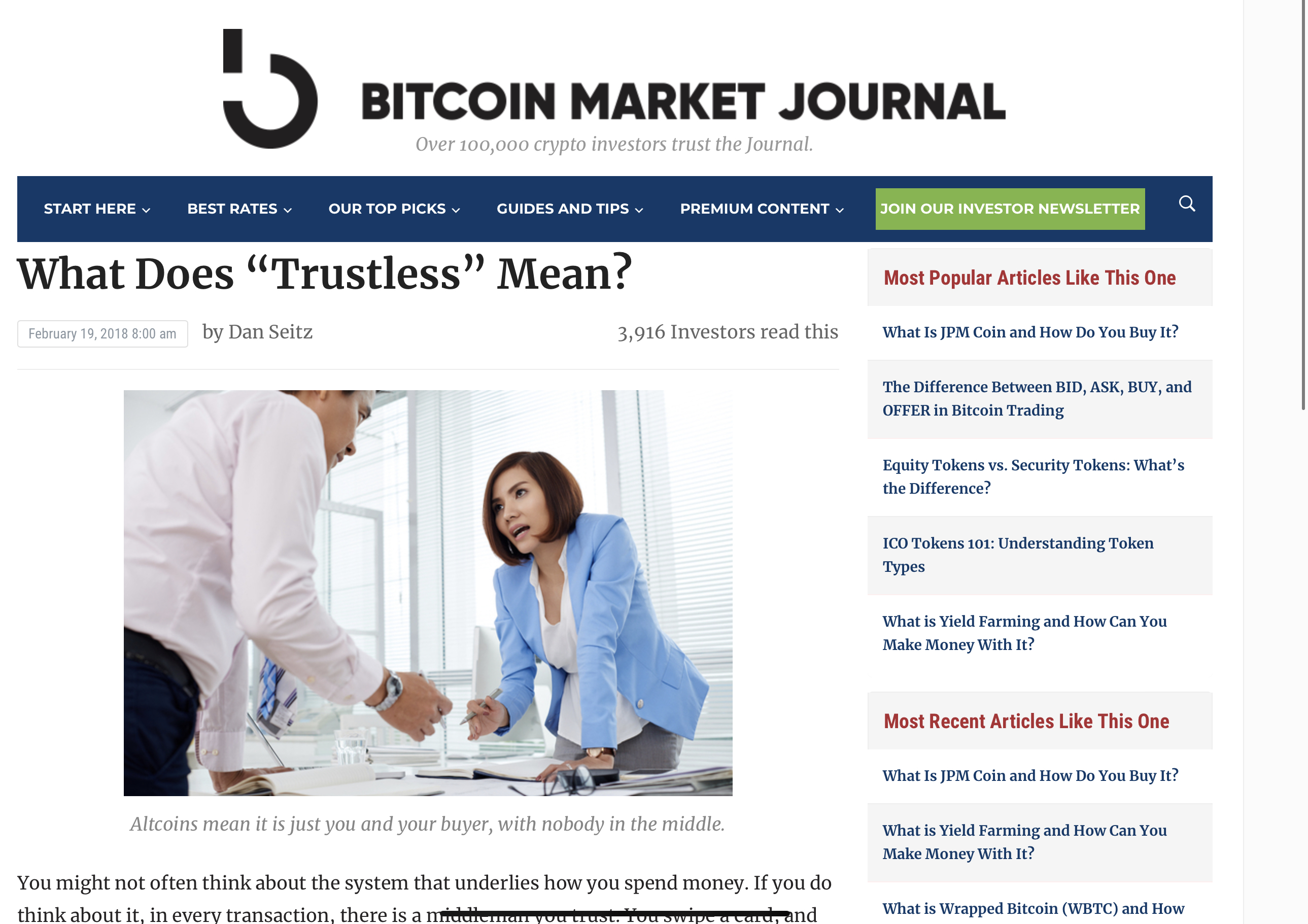 Trustless is great !?