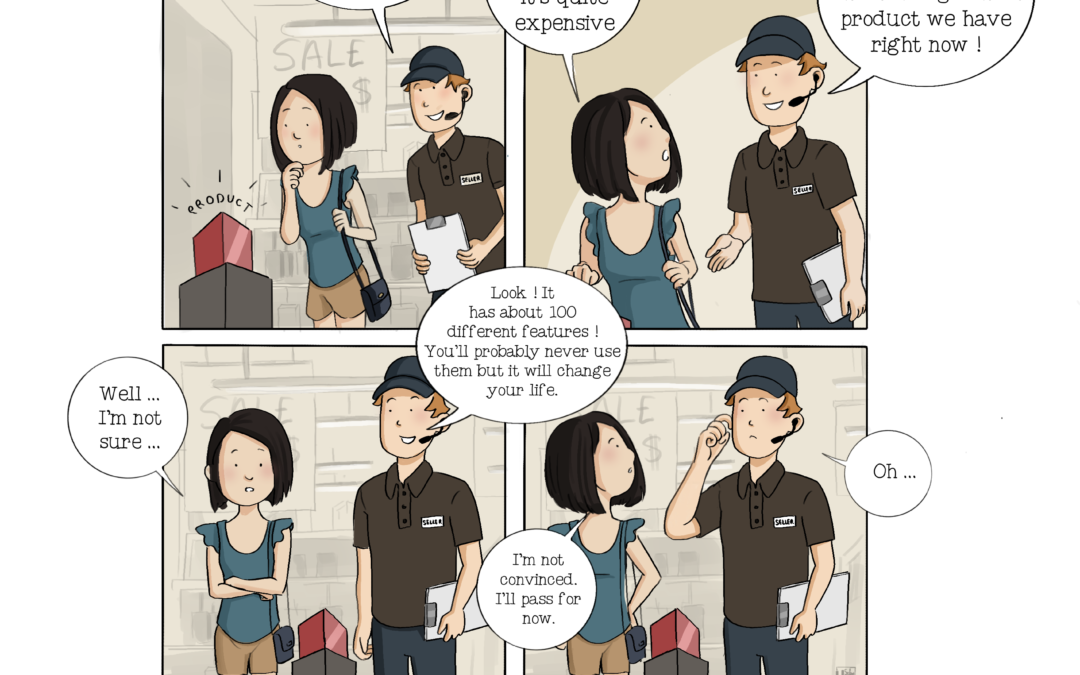 Selling thanks to product features?