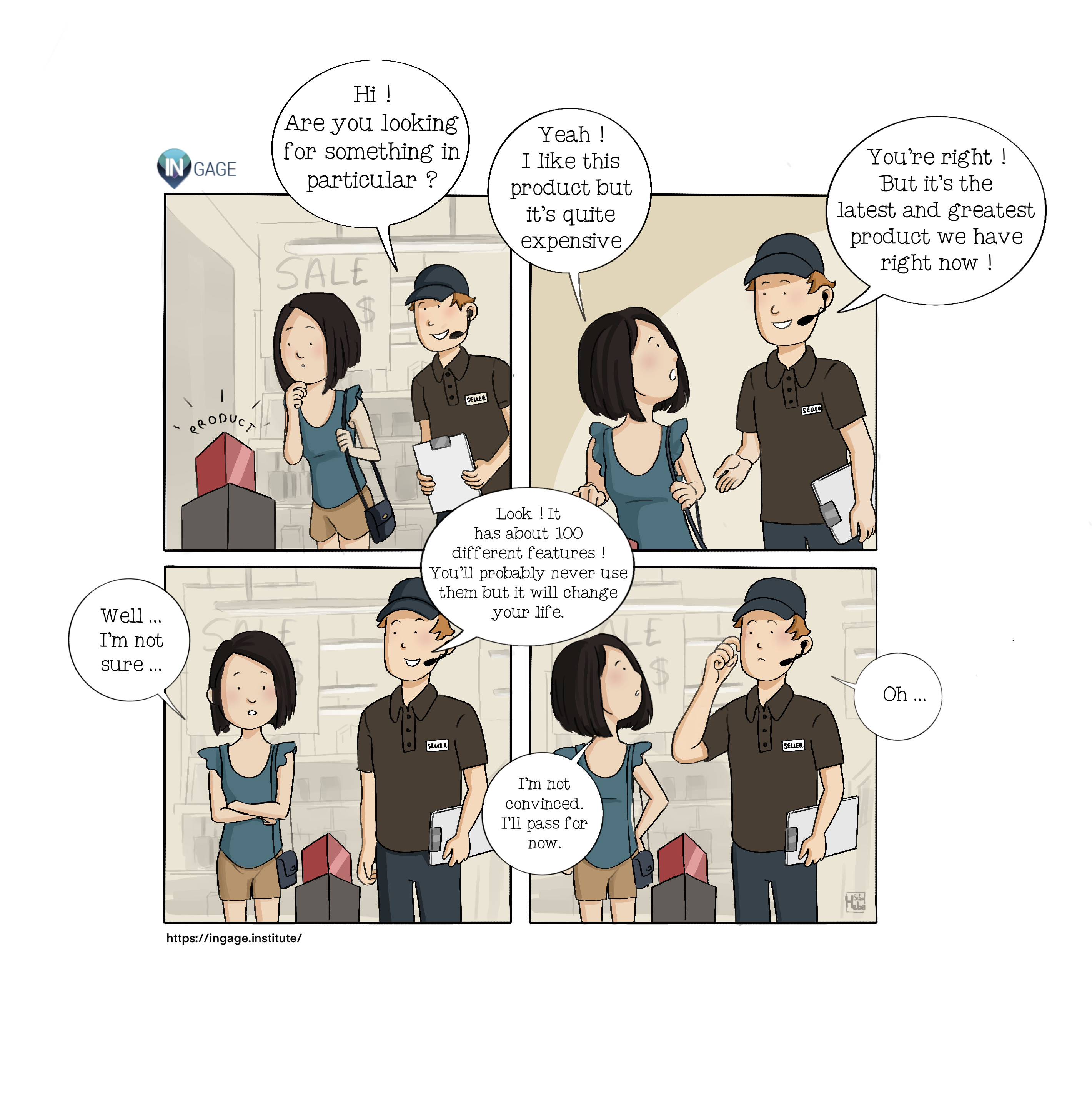 Selling thanks to product features?