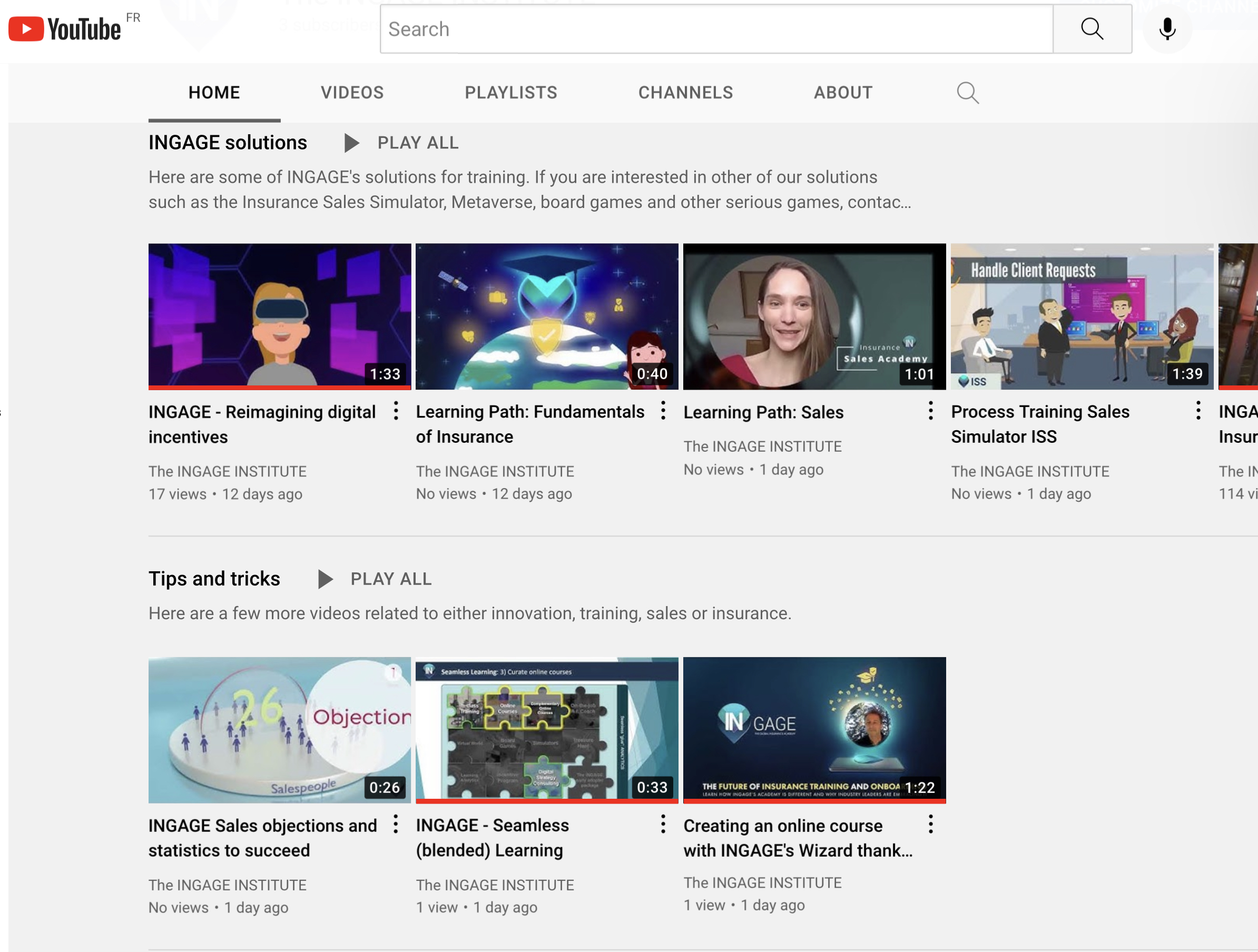We are preparing our new Youtube channel for innovators in training