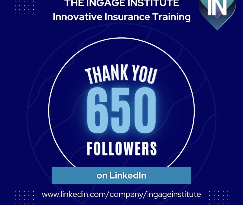 650 followers on LinkedIn